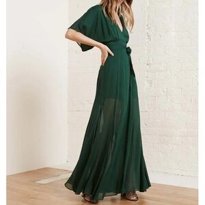 Reformation Green Maxi Dress
